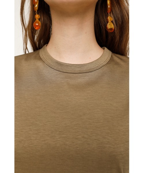 SLY（スライ）の「MERCERIZE BASIC T/SH ベーシック Tシャツ（Tシャツ/カットソー・レディース・ブラック/ベージュ/ホワイト・FREE）」の19枚目の写真