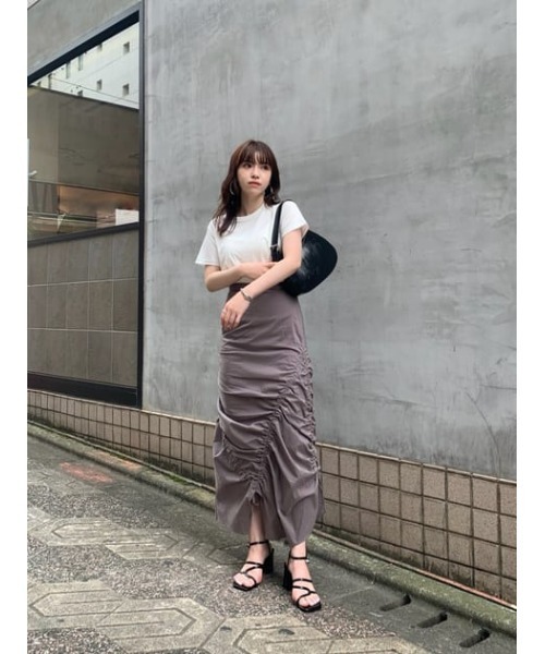 SLY（スライ）の「MERCERIZE BASIC T/SH ベーシック Tシャツ（Tシャツ/カットソー・レディース・ブラック/ベージュ/ホワイト・FREE）」の22枚目の写真