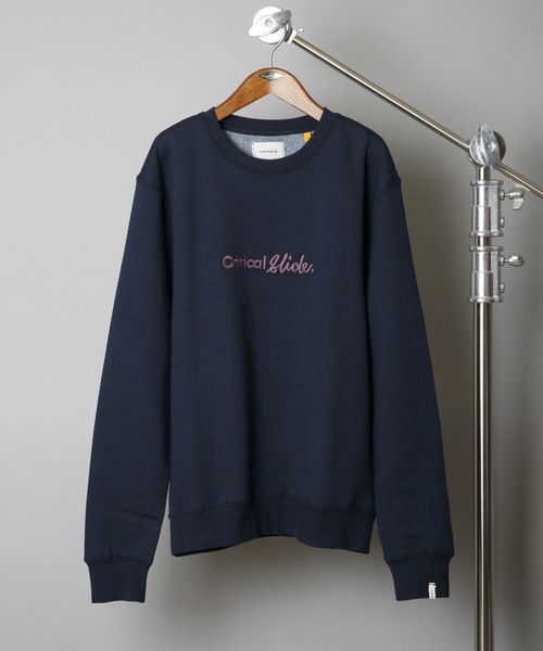 TCSS(ティーシーエスエス)の「CREW/Critical Slide(クリティカルスライド)TCSS長袖スウェットトレーナー(Tシャツ/カットソー・メンズ・ネイビー/ダークオレンジ・SMALL/MEDIUM/LARGE)」の2枚目の写真