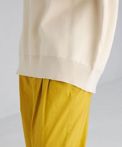 green label relaxing（グリーンレーベルリラクシング）の「ミラノリブ リッタイ クルーネック プルオーバー ニット ボーダー -ウォッシャブル-（ニット/セーター・レディース・パープル/ダークグレー/その他1/ナチュラル・FREE）」の10枚目の写真