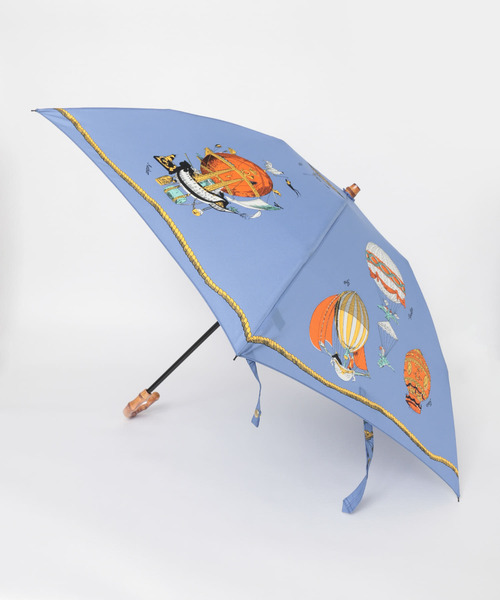 URBAN RESEARCH ROSSO WOMEN(アーバンリサーチ ロッソ)の「manipuri クラシックバルーン 折傘(長傘・レディース・ベージュ/ブルー・-)」の4枚目の写真