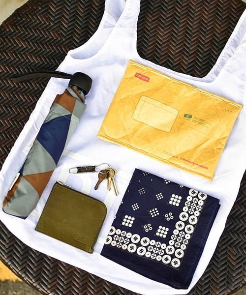 DULTON(ダルトン)の「DTN PACKABLE BAG/パッカブルバッグ(エコバッグ/サブバッグ・メンズ・ホワイト/ブラック・FREE)」の9枚目の写真