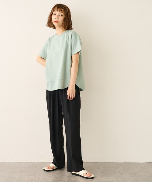 Lui's(ルイス)の「フロントラップワイドパンツ(その他パンツ・レディース・ブラック/グリーン/アイボリー・FREE)」の6枚目の写真