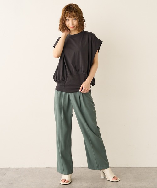 Lui's(ルイス)の「フロントラップワイドパンツ(その他パンツ・レディース・ブラック/グリーン/アイボリー・FREE)」の20枚目の写真