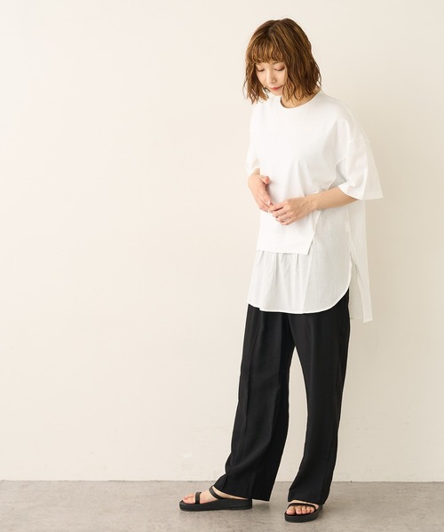 Lui's(ルイス)の「フロントラップワイドパンツ(その他パンツ・レディース・ブラック/グリーン/アイボリー・FREE)」の19枚目の写真