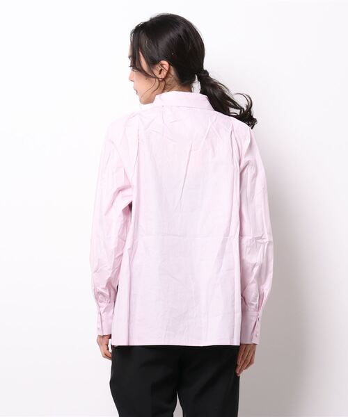 frunco(フランコ)の「コットンボウタイブラウス(シャツ/ブラウス・レディース・ホワイト/ピンク/ブラック/ブルー/ブルーグレー/ネイビー/グリーン・FREE)」の9枚目の写真