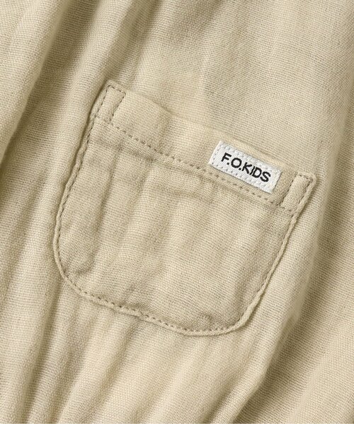 F.O.KIDS（エフオーキッズ）の「ダブルガーゼワンピース（ワンピース・キッズ・パープル/ダークブルー/ベージュ/キャメル・100/140/130/110/80/95/120/90）」の7枚目の写真