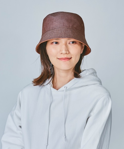 OVERRIDE（オーバーライド）の「OVERRIDE REVERSIBLE BUCKET HAT（ハット・レディース・ブルー/ブラック/ブラウン/ピンク・58cm）」の7枚目の写真