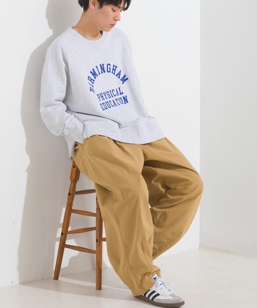 OMNES（オムネス）の「メンズ　ウォッシュ加工　ダンプサーカスパンツ（その他パンツ・メンズ・ブラック/ベージュ/ワンウォッシュ/グリーン系その他/アイボリー/ライトグレー/チェック/桜/カーキ/グリーン系その他2/ネイビー/ブラック系その他/ベージュ系その他/キナリ/ホワイト系その他/インディゴブルー・LARGE/MEDIUM）」の8枚目の写真