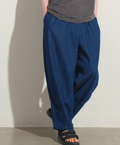 OMNES（オムネス）の「メンズ　ウォッシュ加工　ダンプサーカスパンツ（その他パンツ・メンズ・ブラック/ベージュ/ワンウォッシュ/グリーン系その他/アイボリー/ライトグレー/チェック/桜/カーキ/グリーン系その他2/ネイビー/ブラック系その他/ベージュ系その他/キナリ/ホワイト系その他/インディゴブルー・LARGE/MEDIUM）」の14枚目の写真