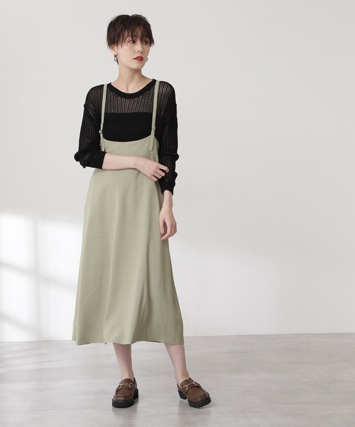 N.（N. Natural Beauty Basic）（エヌエヌナチュラルビューティーベーシック）の「◆メッシュ長袖ニット（ニット/セーター・レディース・ブラック/クリーム・MEDIUM）」の14枚目の写真