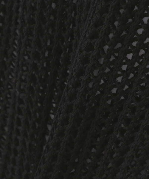 N.（N. Natural Beauty Basic）（エヌエヌナチュラルビューティーベーシック）の「◆メッシュ長袖ニット（ニット/セーター・レディース・ブラック/クリーム・MEDIUM）」の12枚目の写真