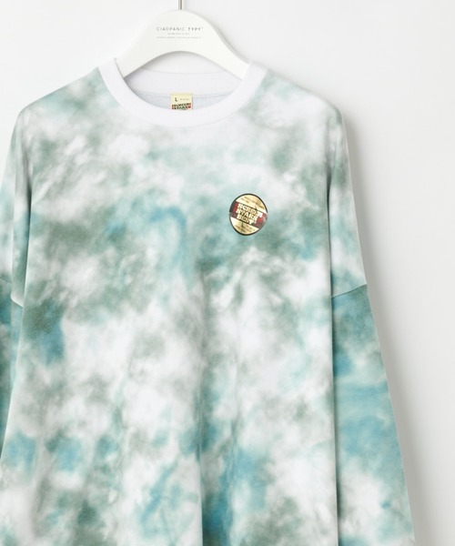 CIAOPANIC TYPY（チャオパニックティピー）の「タイダイクルースウェット（スウェット・メンズ・イエロー/グリーン・M/L）」の2枚目の写真