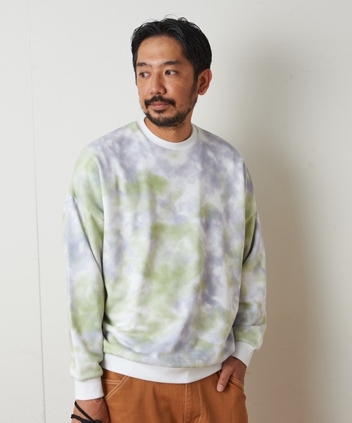 CIAOPANIC TYPY（チャオパニックティピー）の「タイダイクルースウェット（スウェット・メンズ・イエロー/グリーン・M/L）」の9枚目の写真