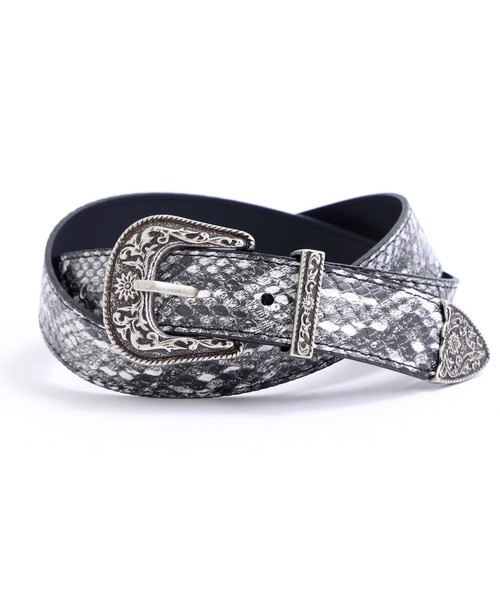 Figments（フィグメンツ）の「パイソン柄ウエスタンベルト（ベルト・レディース・その他1・FREE）」の4枚目の写真
