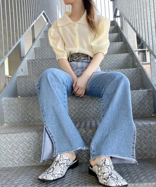 Figments（フィグメンツ）の「パイソン柄ウエスタンベルト（ベルト・レディース・その他1・FREE）」の2枚目の写真