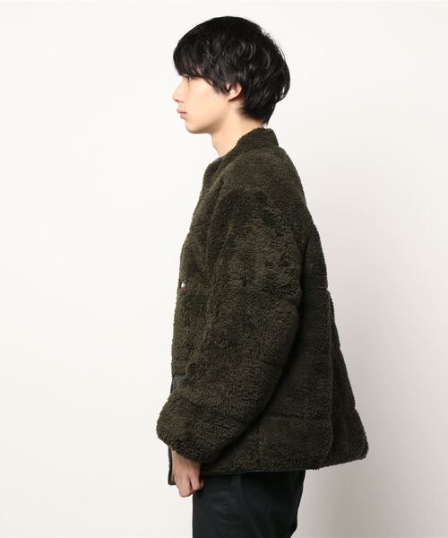 KRIFF MAYER（クリフメイヤー）の「《WEB限定》ボアリバーシブルスタンドジャケット（その他アウター・メンズ・グレー/カラフル/チャコール・LARGE/MEDIUM/X-LARGE）」の4枚目の写真