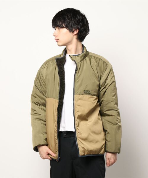 KRIFF MAYER（クリフメイヤー）の「《WEB限定》ボアリバーシブルスタンドジャケット（その他アウター・メンズ・グレー/カラフル/チャコール・LARGE/MEDIUM/X-LARGE）」の6枚目の写真