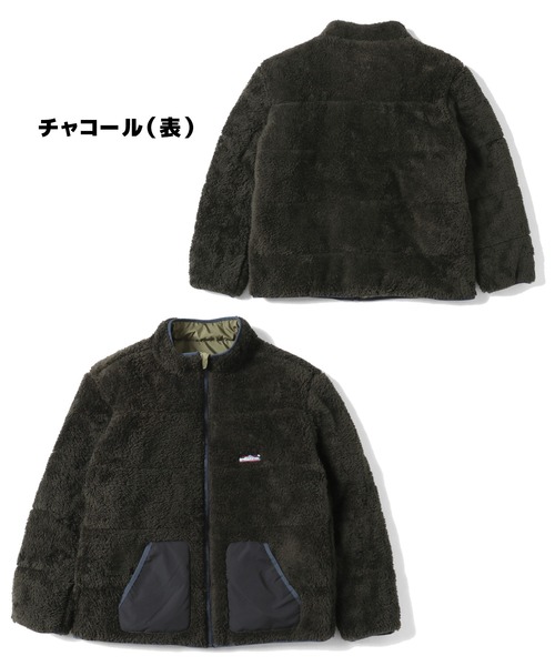 KRIFF MAYER（クリフメイヤー）の「《WEB限定》ボアリバーシブルスタンドジャケット（その他アウター・メンズ・グレー/カラフル/チャコール・LARGE/MEDIUM/X-LARGE）」の12枚目の写真