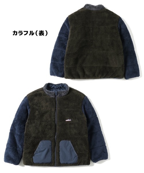 KRIFF MAYER（クリフメイヤー）の「《WEB限定》ボアリバーシブルスタンドジャケット（その他アウター・メンズ・グレー/カラフル/チャコール・LARGE/MEDIUM/X-LARGE）」の16枚目の写真