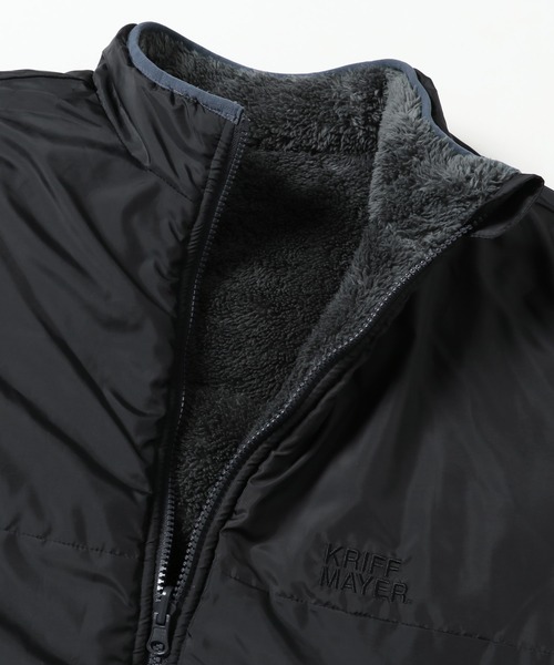 KRIFF MAYER（クリフメイヤー）の「《WEB限定》ボアリバーシブルスタンドジャケット（その他アウター・メンズ・グレー/カラフル/チャコール・LARGE/MEDIUM/X-LARGE）」の19枚目の写真