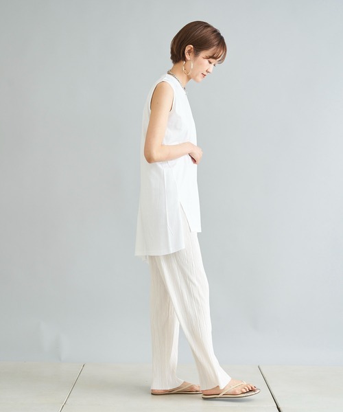 DouDou(ドゥドゥ)の「【WEB限定】プリーツパンツ(その他パンツ・レディース・オフホワイト/ブラック/オレンジ・FREE)」の16枚目の写真