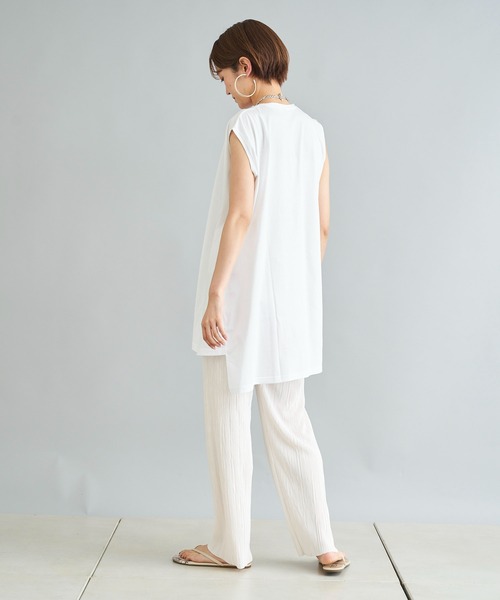 DouDou(ドゥドゥ)の「【WEB限定】プリーツパンツ(その他パンツ・レディース・オフホワイト/ブラック/オレンジ・FREE)」の5枚目の写真