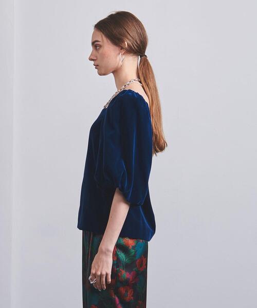 UNITED ARROWS（ユナイテッドアローズ）の「＜UNITED ARROWS＞ベルベット ギャザー ブラウス RPSP/G◆（シャツ/ブラウス・レディース・ブラック/ロイヤルブルー・FREE）」の13枚目の写真