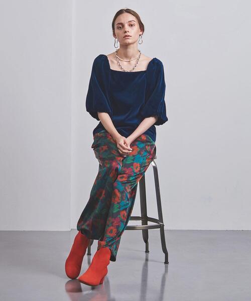 UNITED ARROWS（ユナイテッドアローズ）の「＜UNITED ARROWS＞ベルベット ギャザー ブラウス RPSP/G◆（シャツ/ブラウス・レディース・ブラック/ロイヤルブルー・FREE）」の7枚目の写真