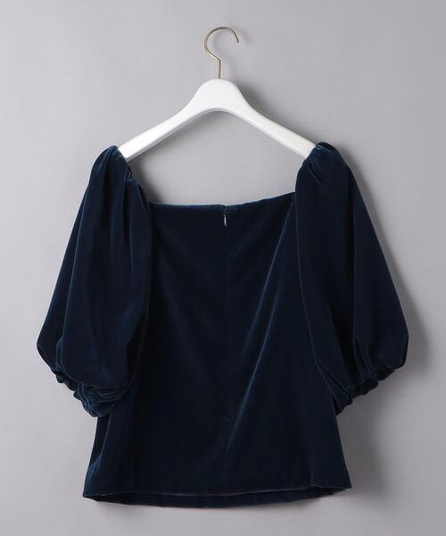 UNITED ARROWS（ユナイテッドアローズ）の「＜UNITED ARROWS＞ベルベット ギャザー ブラウス RPSP/G◆（シャツ/ブラウス・レディース・ブラック/ロイヤルブルー・FREE）」の16枚目の写真
