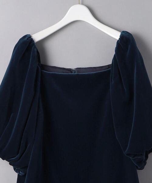 UNITED ARROWS（ユナイテッドアローズ）の「＜UNITED ARROWS＞ベルベット ギャザー ブラウス RPSP/G◆（シャツ/ブラウス・レディース・ブラック/ロイヤルブルー・FREE）」の14枚目の写真