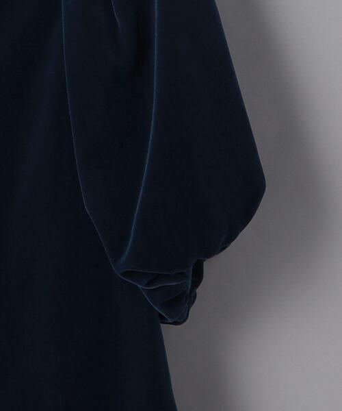 UNITED ARROWS（ユナイテッドアローズ）の「＜UNITED ARROWS＞ベルベット ギャザー ブラウス RPSP/G◆（シャツ/ブラウス・レディース・ブラック/ロイヤルブルー・FREE）」の10枚目の写真