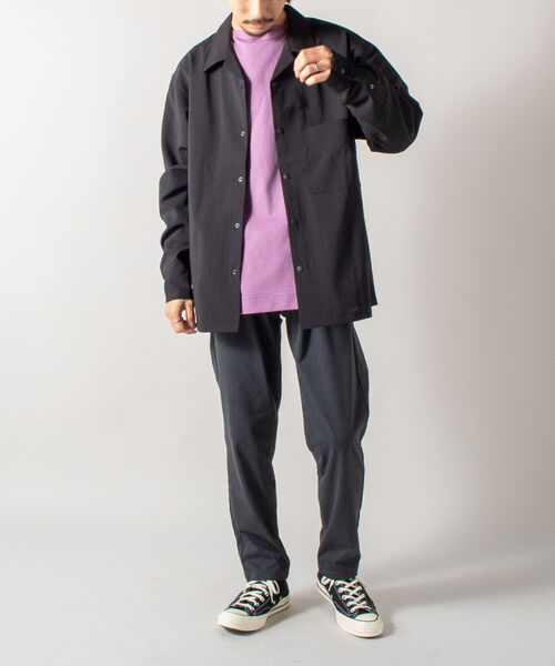 GLOSTER（グロスター）の「【GLOSTER/グロスター】EVALET QUICK DRY OPEN SHIRT オープンカラーシャツ ロングスリーブ（シャツ/ブラウス・メンズ・ブラック/ダークブラウン/アイボリー/ベージュ系その他・MEDIUM/LARGE）」の19枚目の写真