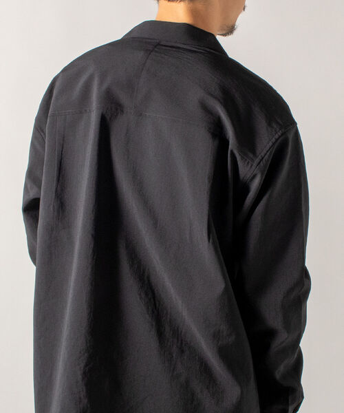 GLOSTER（グロスター）の「【GLOSTER/グロスター】EVALET QUICK DRY OPEN SHIRT オープンカラーシャツ ロングスリーブ（シャツ/ブラウス・メンズ・ブラック/ダークブラウン/アイボリー/ベージュ系その他・MEDIUM/LARGE）」の21枚目の写真