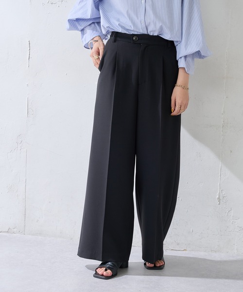 DISCOAT（ディスコート）の「センタープレスカラーワイドパンツ（その他パンツ・レディース・ブラック/ライム/ブルー/ブラウン・SMALL/MEDIUM/LARGE）」の17枚目の写真