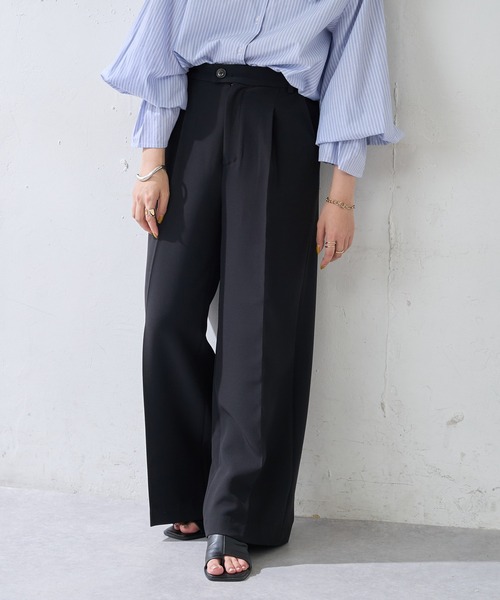 DISCOAT（ディスコート）の「センタープレスカラーワイドパンツ（その他パンツ・レディース・ブラック/ライム/ブルー/ブラウン・SMALL/MEDIUM/LARGE）」の14枚目の写真