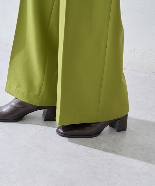 DISCOAT（ディスコート）の「センタープレスカラーワイドパンツ（その他パンツ・レディース・ブラック/ライム/ブルー/ブラウン・SMALL/MEDIUM/LARGE）」の9枚目の写真