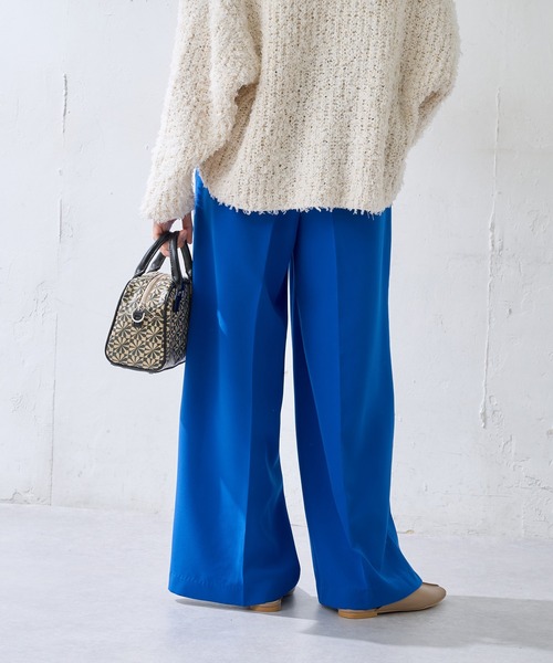 DISCOAT（ディスコート）の「センタープレスカラーワイドパンツ（その他パンツ・レディース・ブラック/ライム/ブルー/ブラウン・SMALL/MEDIUM/LARGE）」の10枚目の写真