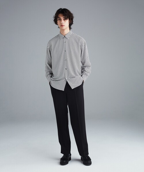 tk.TAKEO KIKUCHI（ティーケータケオキクチ）の「◆TR起毛ストレッチセミワイドストレートスラックス（スーツパンツ・メンズ・ブラック/ブラウン系その他・02/03）」の8枚目の写真