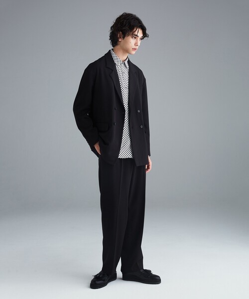 tk.TAKEO KIKUCHI（ティーケータケオキクチ）の「◆TR起毛ストレッチセミワイドストレートスラックス（スーツパンツ・メンズ・ブラック/ブラウン系その他・02/03）」の7枚目の写真