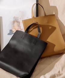 Adoon plain | 【Adoon plain】フェイクレザーショッパー(トートバッグ)