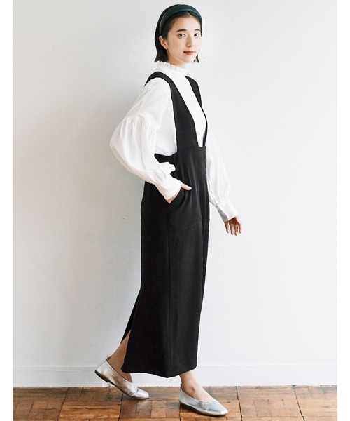 avecmoi（アヴェクモワ）の「【佐藤かなさんプロデュース】 アヴェクモワ　ペンシルジャンパースカート〈黒〉（ジャンパースカート・レディース・ブラック・MEDIUM/LARGE）」の15枚目の写真