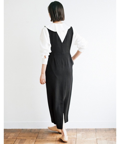 avecmoi（アヴェクモワ）の「【佐藤かなさんプロデュース】 アヴェクモワ　ペンシルジャンパースカート〈黒〉（ジャンパースカート・レディース・ブラック・MEDIUM/LARGE）」の20枚目の写真