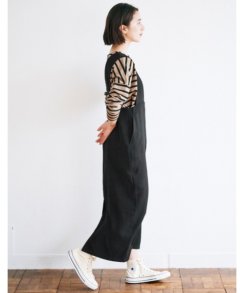 avecmoi（アヴェクモワ）の「【佐藤かなさんプロデュース】 アヴェクモワ　ペンシルジャンパースカート〈黒〉（ジャンパースカート・レディース・ブラック・MEDIUM/LARGE）」の7枚目の写真
