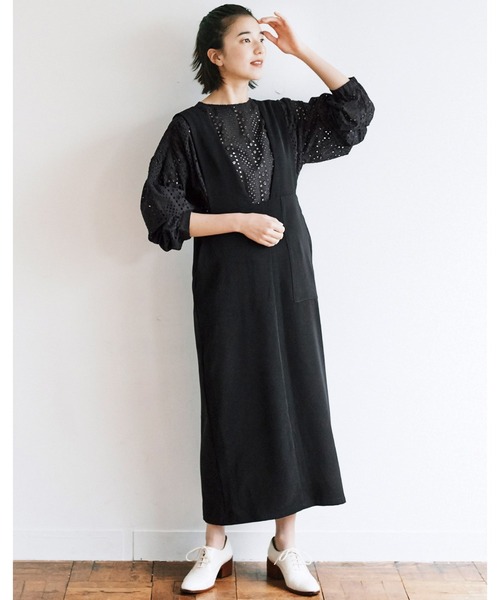 avecmoi（アヴェクモワ）の「【佐藤かなさんプロデュース】 アヴェクモワ　ペンシルジャンパースカート〈黒〉（ジャンパースカート・レディース・ブラック・MEDIUM/LARGE）」の3枚目の写真