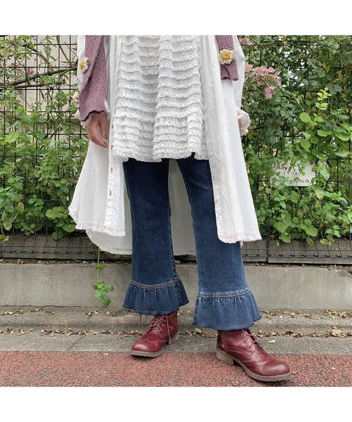 裾フリルストレッチパンツ その他パンツ Pink House ピンクハウス のファッション通販 Zozotown