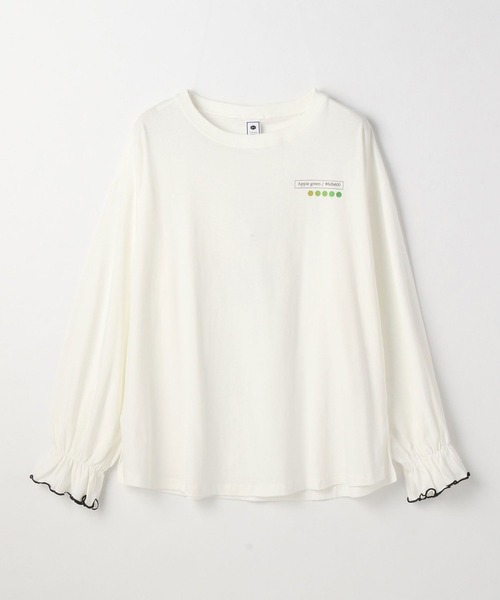 179/WG(イチナナキュウダブルジー)の「アソートプリント キャンディスリーブ ロンT(Tシャツ/カットソー・レディース・チャコールグレー/ブラウン/オフホワイト・FREE)」の9枚目の写真