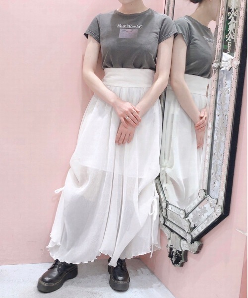 PAIN（ペイン）の「Blue Moday Tシャツ（Tシャツ/カットソー・レディース・ホワイト/ブラック・FREE）」の11枚目の写真