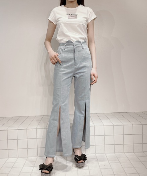 PAIN（ペイン）の「Blue Moday Tシャツ（Tシャツ/カットソー・レディース・ホワイト/ブラック・FREE）」の17枚目の写真