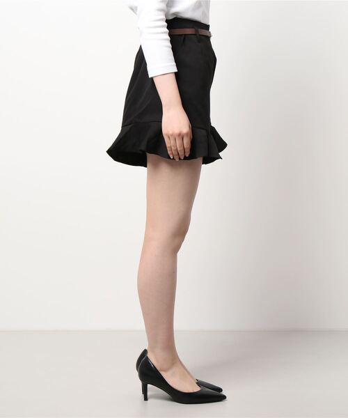 ems excite（エムズエキサイト）の「ベルト付フリルショートパンツ（その他パンツ・レディース・ボルドー/ブラック系その他/ブラック/ブラウン系その他・FREE）」の7枚目の写真